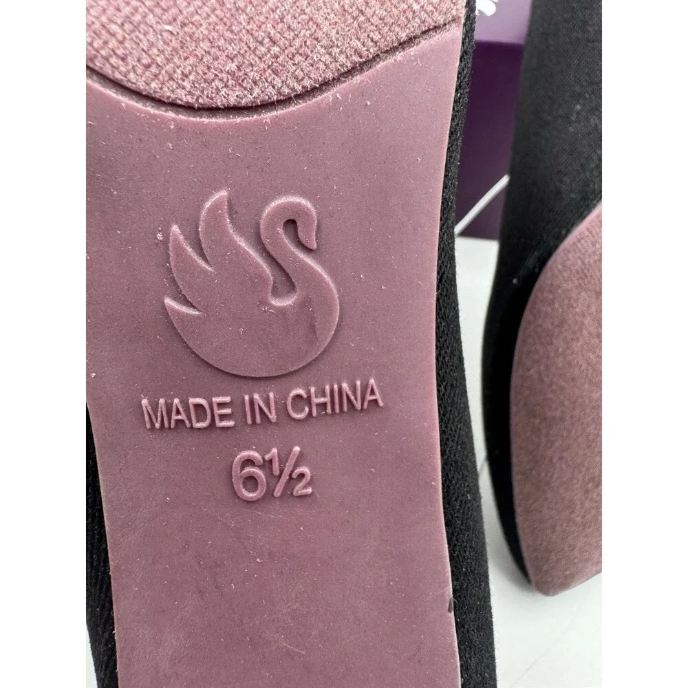 New Gloria Vanderbilt Women's Marilyn Pumps Black Closed Toe Heels Sz 6.5 Shoes